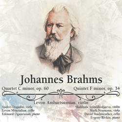 Иоганнес Брамс. Квартет до минор, ор.60 и Квинтет фа минор, ор.34/ Johannes Brahms. Quartet C minor, op.60 & Quintet F minor, op.34